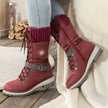 Wren | Women's Mid-Calf Lace-Up Knit-Cuff Combat Boots