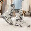 Wren | Women's Mid-Calf Lace-Up Knit-Cuff Combat Boots