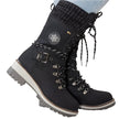 Wren | Women's Mid-Calf Lace-Up Knit-Cuff Combat Boots