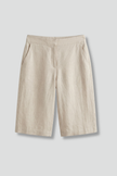 FJØRNA women's high-waisted knee-length summer shorts with drawstring, lightweight and casual for warm weather.