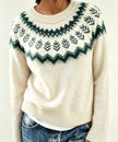 Ragna | Women's Crew-Neck Fair Isle Sweater