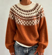 Ragna | Women's Crew-Neck Fair Isle Sweater