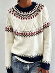Ragna | Women's Crew-Neck Fair Isle Sweater