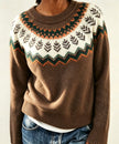 Ragna | Women's Crew-Neck Fair Isle Sweater