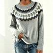 Ragna | Women's Crew-Neck Fair Isle Sweater