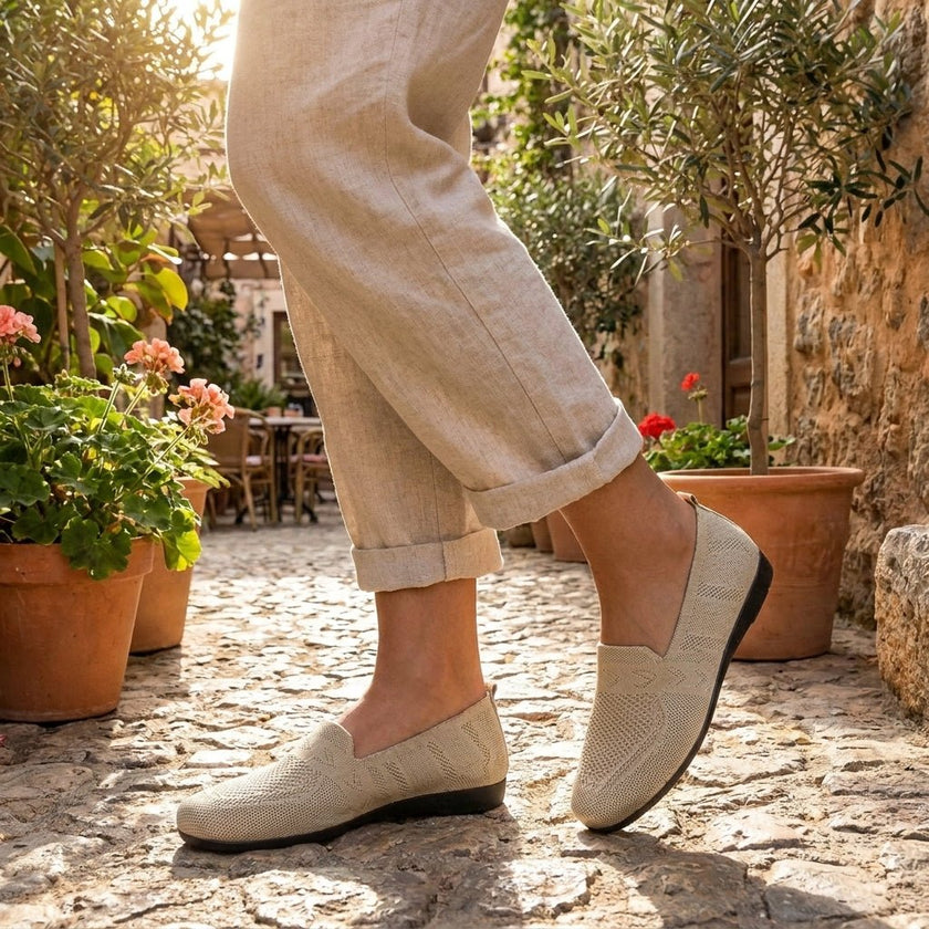 Penelope | Orthopedic Slip-On Flats Knit Round Toe Women's Comfort