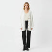 Saga | Women's Oversized Ribbed Knit Button-Front Cardigan