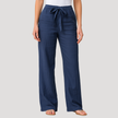 FJØRNA women's lightweight summer trousers with wide legs, drawstring waist, and side pockets for a breezy, comfortable look.