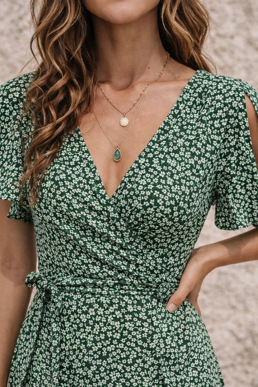 Dark Sage Green Dress
