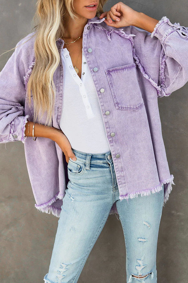 Charlotte | Oversized Denim Shirt Jacket for Women