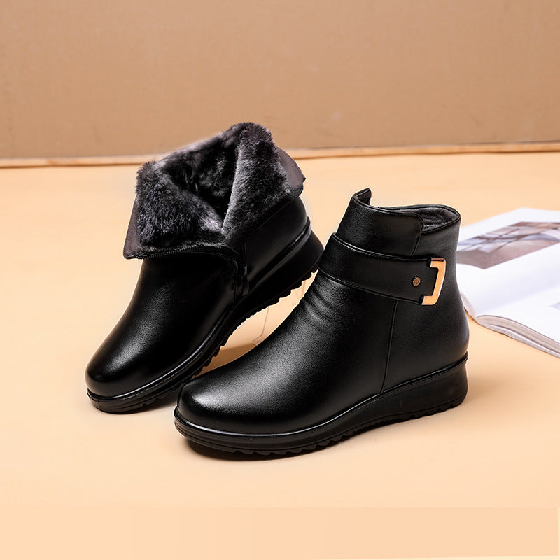 Lucy | Women's anti slip boots with Leather Comfortable Casual for Walking