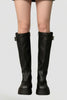 Freya | Women's Suede Knee High Platform Side Zip Boots with Comfortable