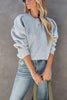 Juna | Women's Crew-Neck Sweatshirt Pullover with Knit Cozy Soft for Layering