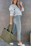 Juna | Women's Crew-Neck Sweatshirt Pullover with Knit Cozy Soft for Layering