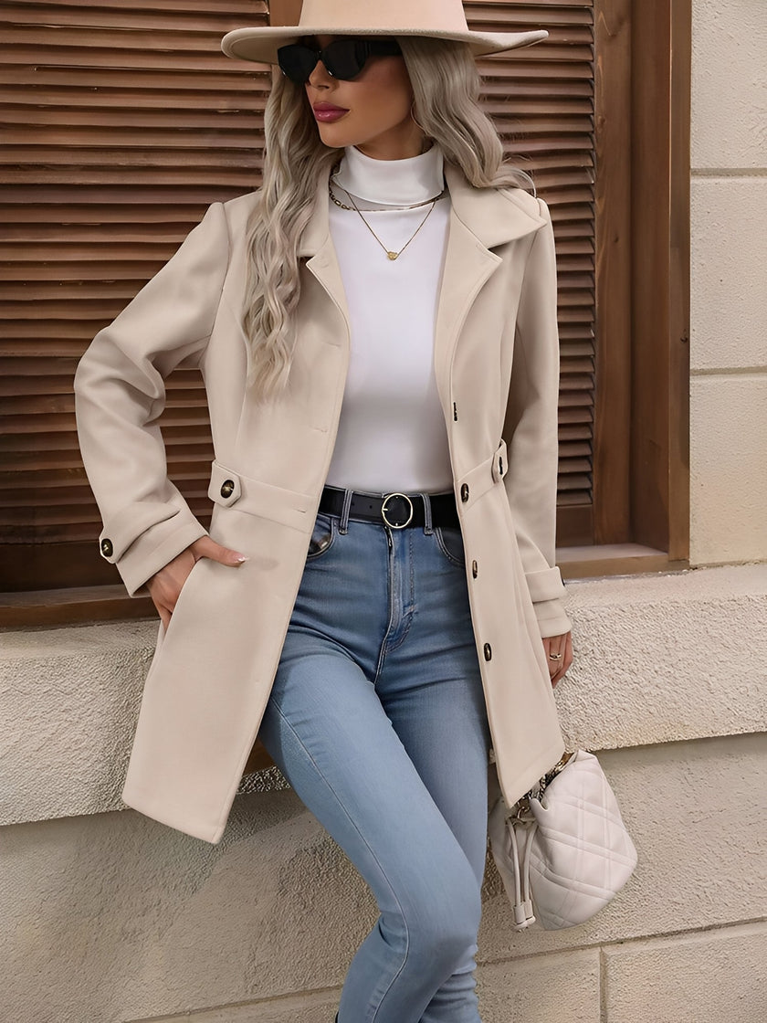 Nanna | Women's Double-Breasted Belted Trench Coat