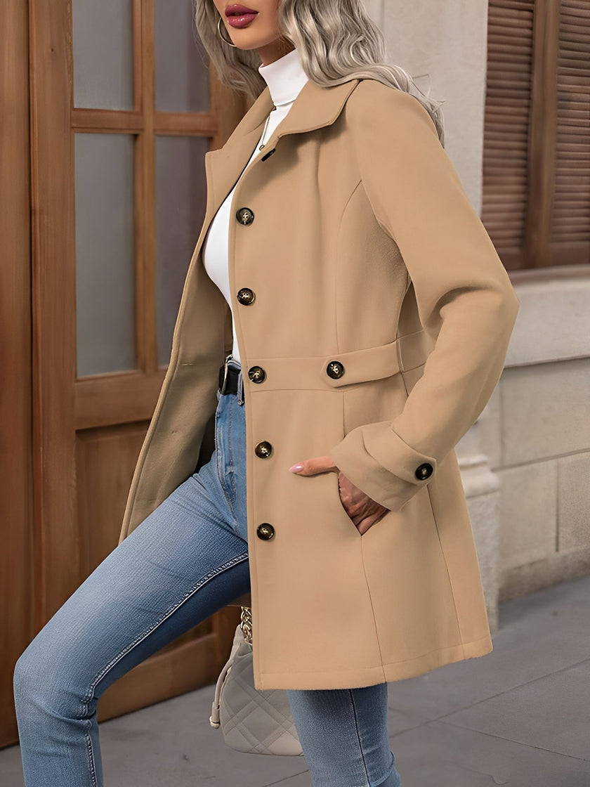 Nanna | Women's Double-Breasted Belted Trench Coat
