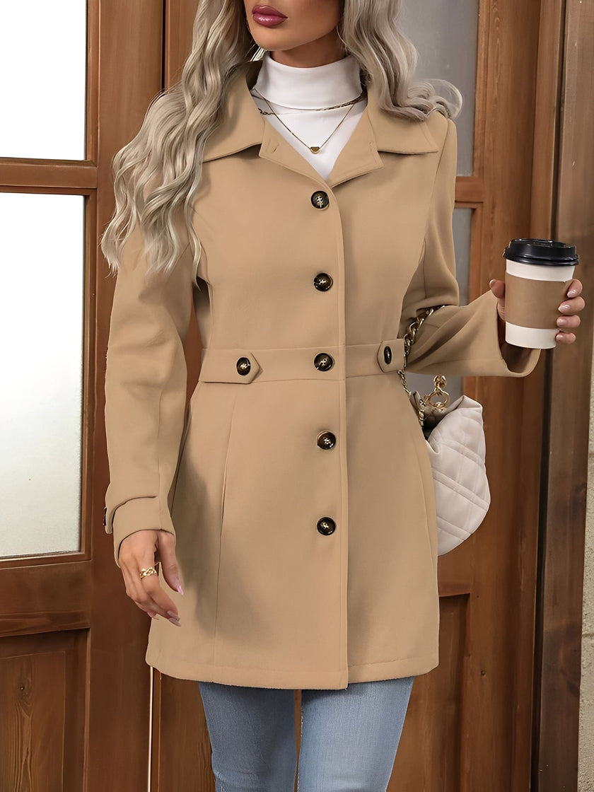 Nanna | Women's Double-Breasted Belted Trench Coat