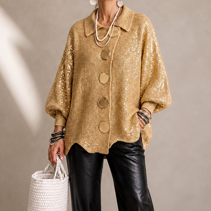 Oda | Women's Chunky Collared Cardigan