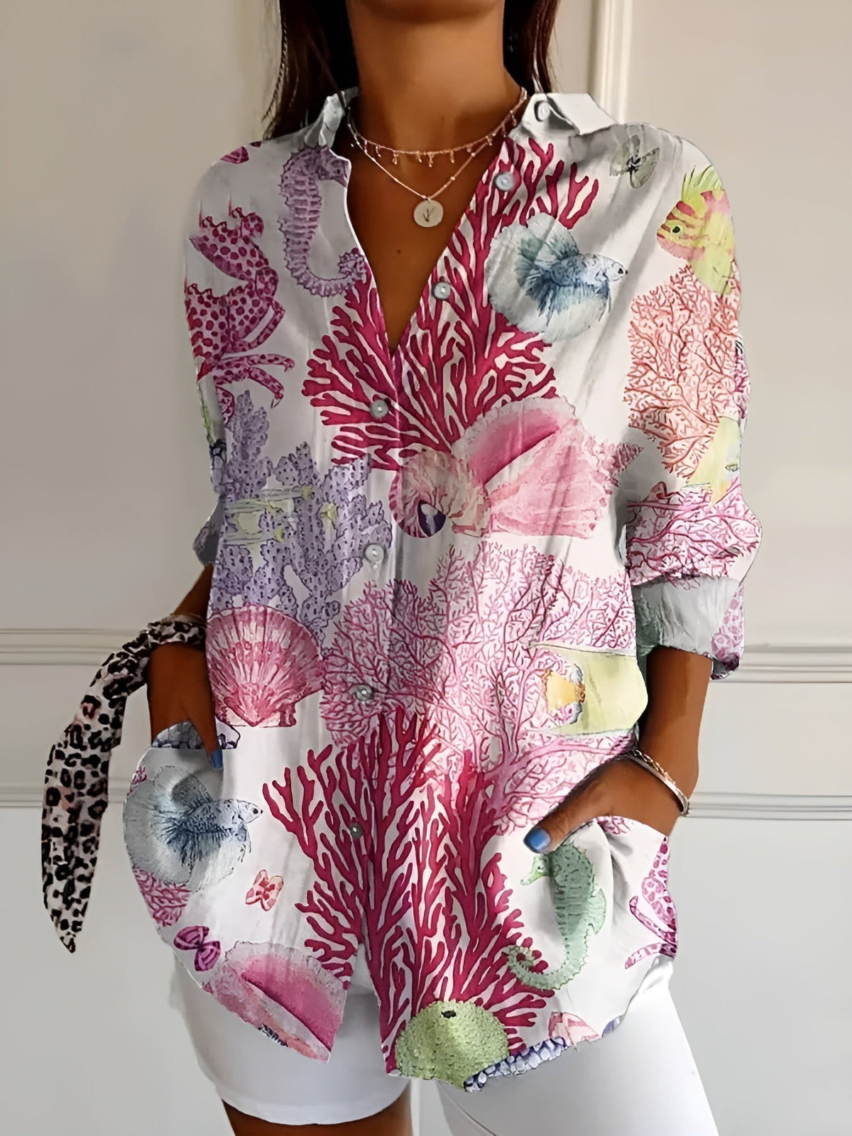 Floral Knit Cardigan Sweater Lightweight Layering Cardigan for Women | Maia
