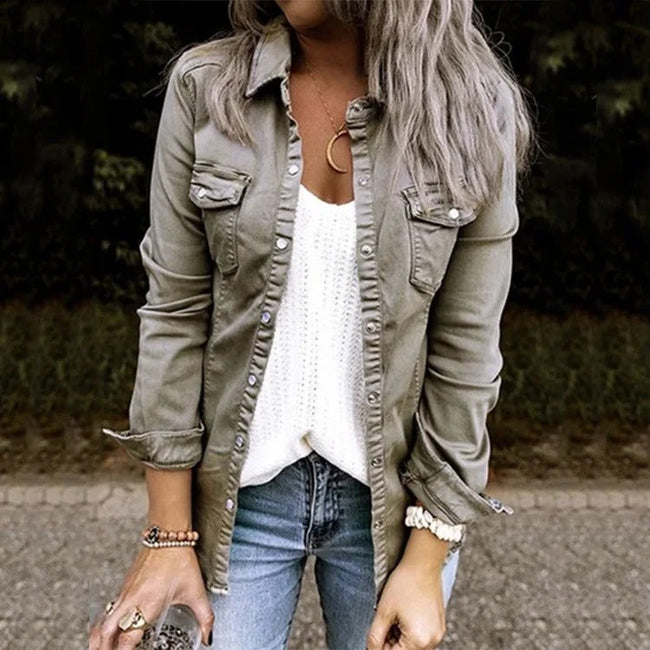 Grace | Relaxed Denim Shirt Jacket for Women
