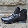 Victoria | Women's Leather Boots with Practical Zipper Comfortable Casual Everyday