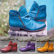 Victoria | Women's Leather Boots with Practical Zipper Comfortable Casual Everyday