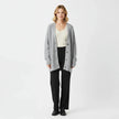 Saga | Women's Oversized Ribbed Knit Button-Front Cardigan