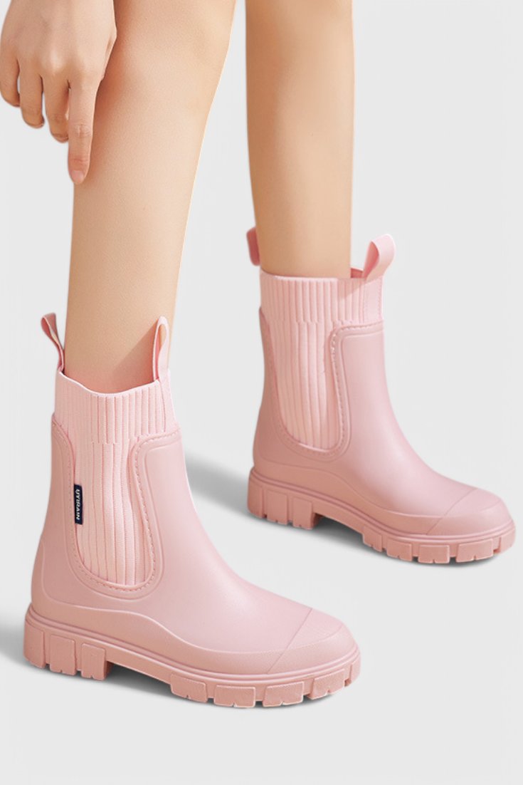 Camila | Waterproof Boots Chelsea Style Ankle Pull-On