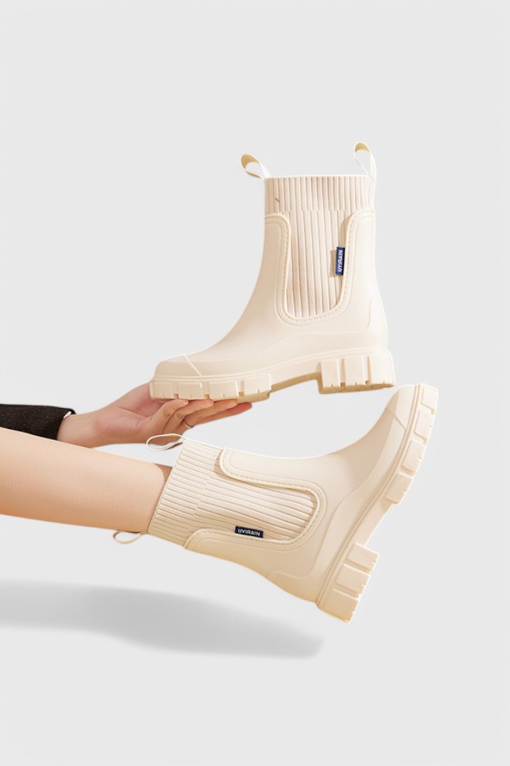 Camila | Waterproof Boots Chelsea Style Ankle Pull-On