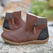 Maya | Women's Waterproof Ankle Leather Side Zip Boots with Comfortable Casual