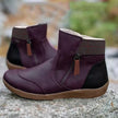 Maya | Women's Waterproof Ankle Leather Side Zip Boots with Comfortable Casual