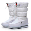 Maud | Women's Waterproof Winter Snow Puffer Zip Boots with Comfortable Casual