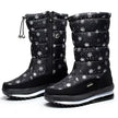 Maud | Women's Waterproof Winter Snow Puffer Zip Boots with Comfortable Casual