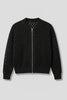 None | Women's Classic Ribbed Zip-Up Cardigan Sweater Knit Sweater with Round-Neck Long-Sleeve