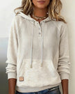 Jill | Women's Hooded Sweater Pullover with Knit Cozy Soft Long-Sleeve Everyday