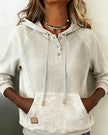 Jill | Women's Hooded Sweater Pullover with Knit Cozy Soft Long-Sleeve Everyday