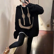 Noor | Women's Oversized Knit Hooded Sweater Pullover with Cozy Soft Long-Sleeve