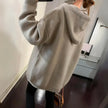 Noor | Women's Oversized Knit Hooded Sweater Pullover with Cozy Soft Long-Sleeve