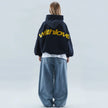 Fenna | Women's Oversized Ribbed Crew-Neck Hooded Sweater Pullover with Knit Cozy