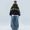 Fenna | Women's Oversized Ribbed Crew-Neck Hooded Sweater Pullover with Knit Cozy