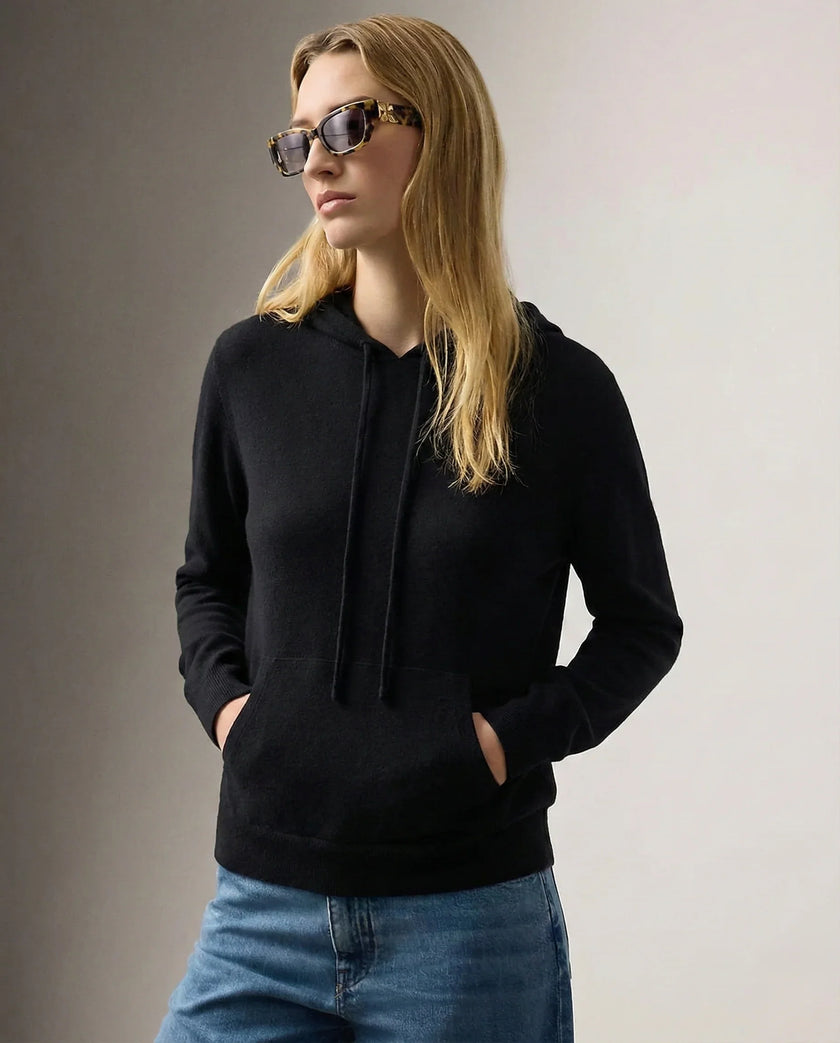 Maren | Women's Ribbed Knit Hooded Sweater Pullover with Cozy Soft Long-Sleeve