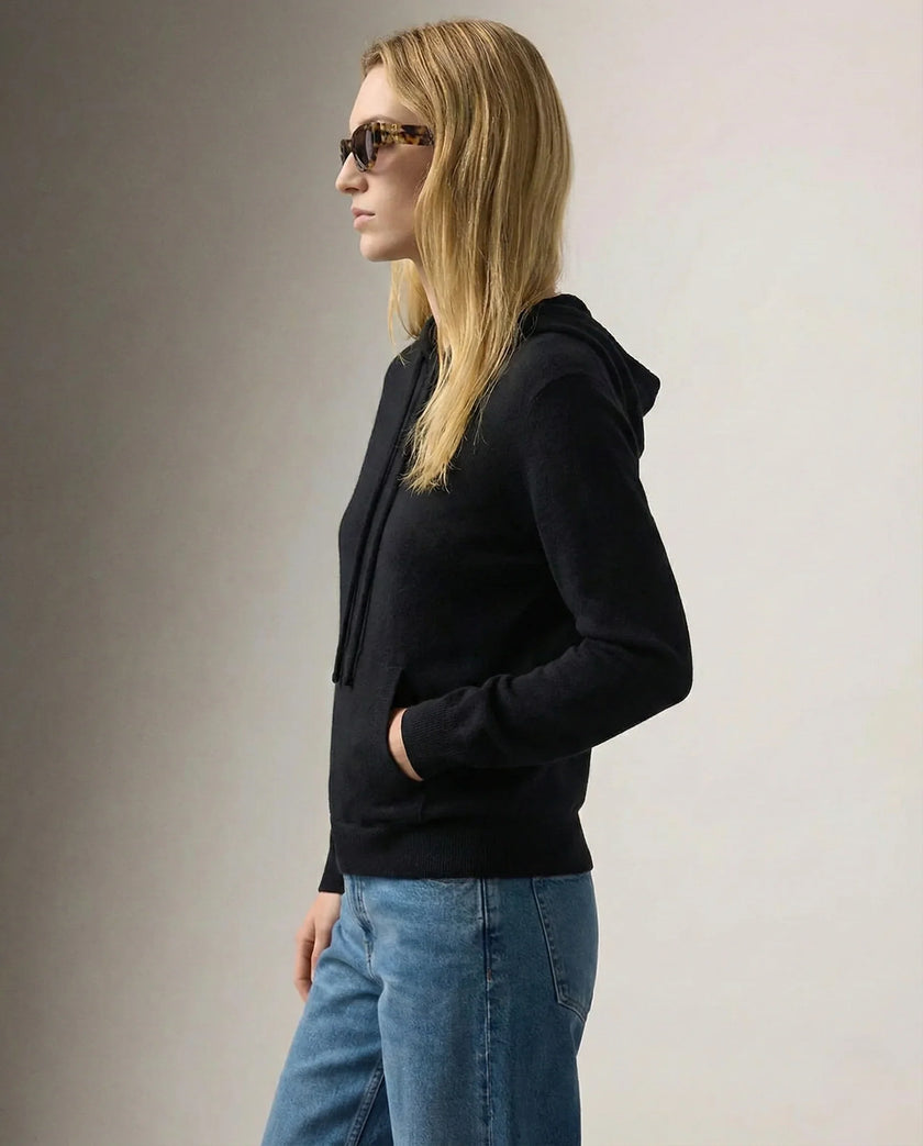 Maren | Women's Ribbed Knit Hooded Sweater Pullover with Cozy Soft Long-Sleeve