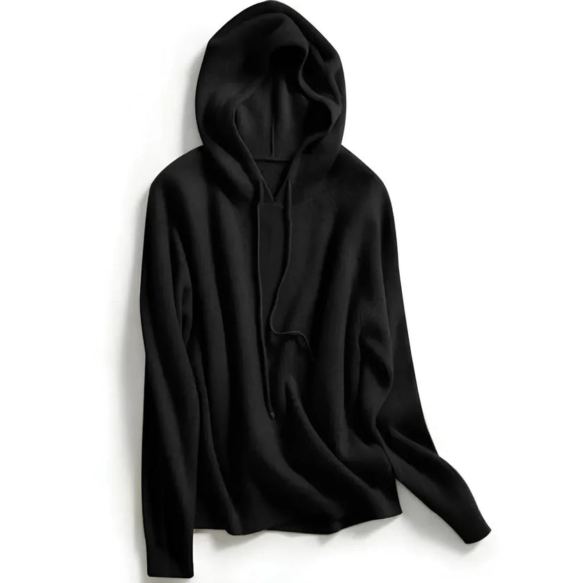 Maren | Women's Ribbed Knit Hooded Sweater Pullover with Cozy Soft Long-Sleeve