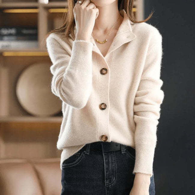 None | Women's Knit Button-Front Gilet Vest with Soft Cozy for Layering