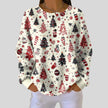 Sanne | Women's Waffle-Knit Ribbed Sweatshirt Pullover with Cozy Soft Long-Sleeve Everyday