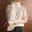 Sofie | Women's Argyle Knit Relaxed Turtleneck Sweater with Geometric for Casual