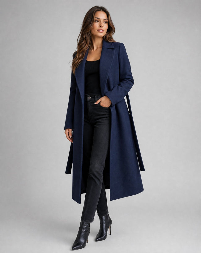 Lola | Long Belted Trench Coat for Women