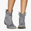Livia | Women's Ankle Pointed Toe Western Low Heel Boots with Comfortable