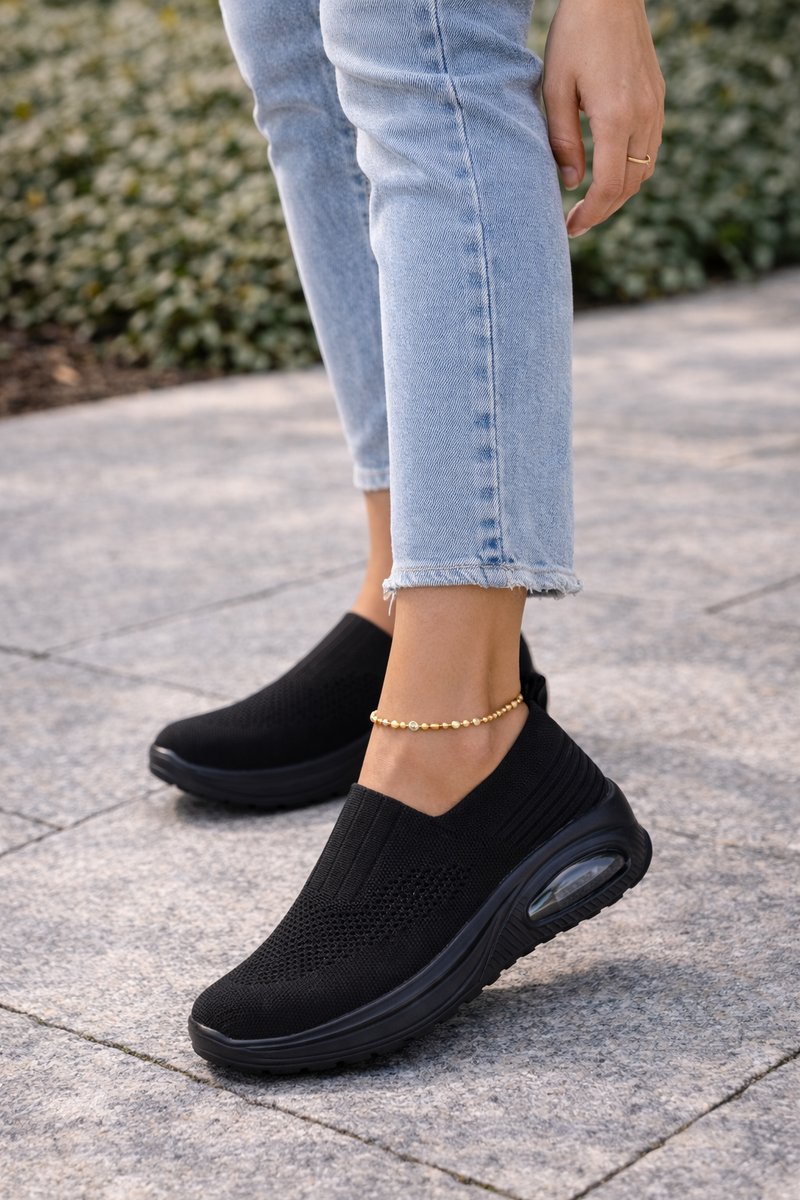 Victoria | Women's Boots Slip-On Knit Cushioned Walking Sneakers