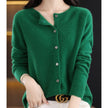 Tuva | Women's Cashmere Knit V-Neck Button-Up Cardigan